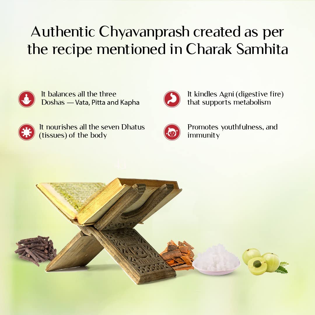 Zephivo Maharishi Ayurveda Authentic Chyavanprash | Immunity Booster For All Seasons Chyawanprash | With Pure Vanshlochan | For Strength & Stamina (500gm)