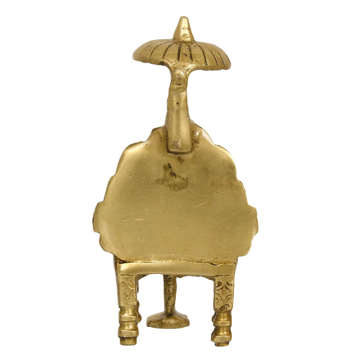 Brass Sai Baba Idol Statue ( 5.5 cm x 5 cm x 11 cm, Golden and Brown)