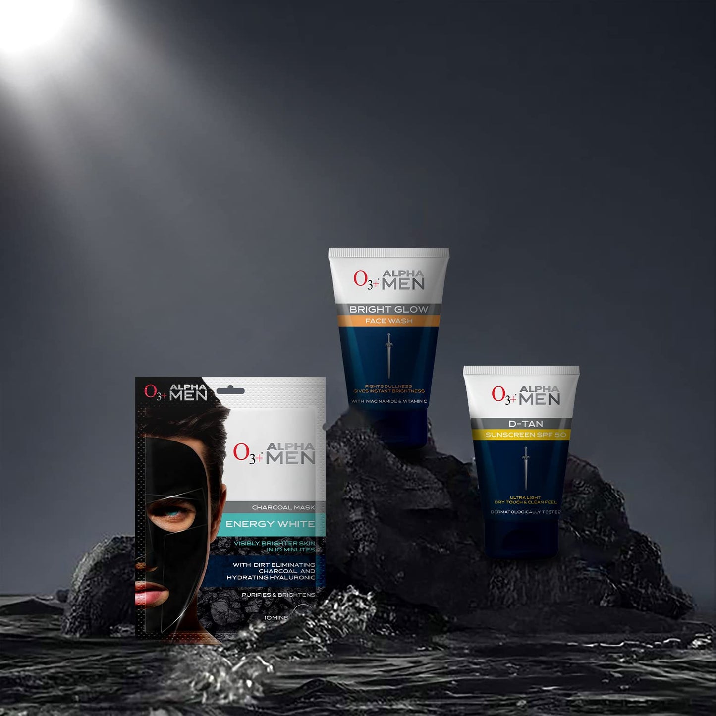 O3+ ALPHA MEN Bright Glow Face Wash 50g
