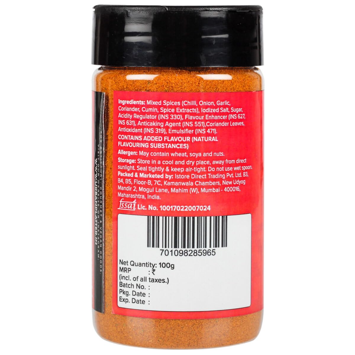 Urban Platter Mexican Chipotle Seasoning, 100g (Authentic Mexican Style Seasoning for Fries, Appetizers, dips and More)