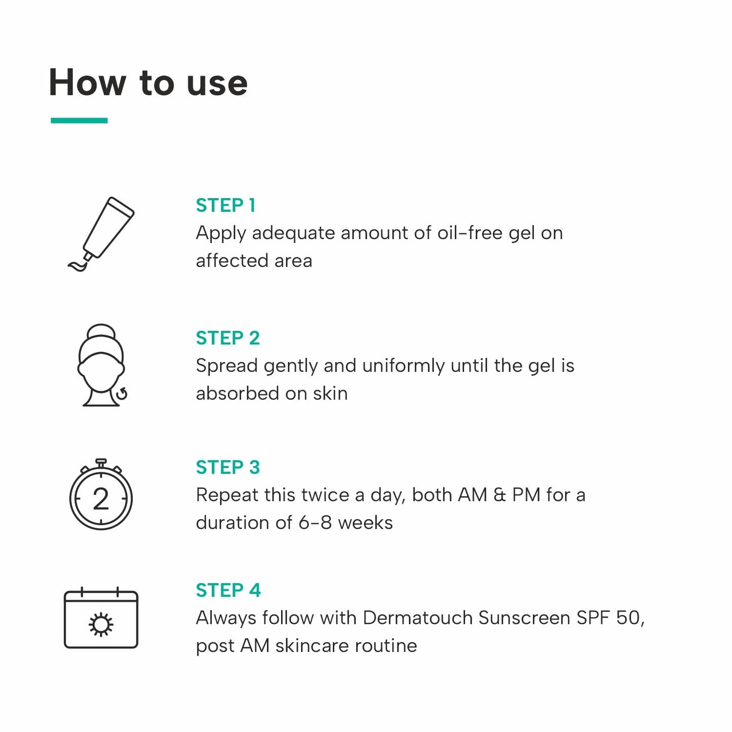 DERMATOUCH Bye Bye Acne Spot Oil-Free Gel | Pimple Removal Gel | Acne-Prone Skin | 20G
