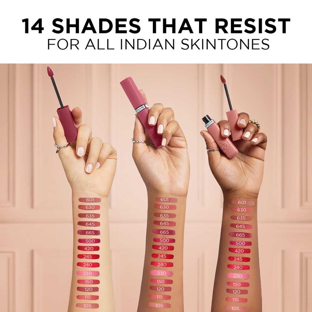 L’Oreal Paris Infallible Matte Resistance Liquid Lipstick- 630 Rose Heat, 5ml