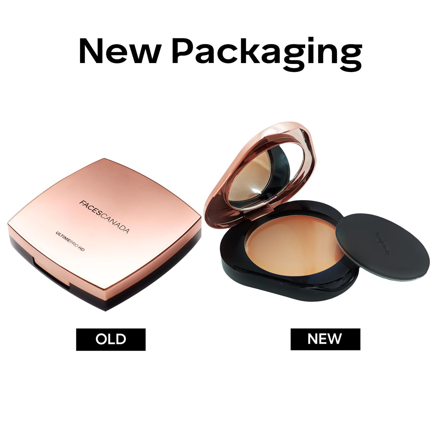 FACES CANADA 3 in 1 HD Matte Compact - Total Beige 03, 8g | Compact + Foundation + Hydration | 8-Hour Stay | Soft Weightless Texture & Silky Coverage | Blends Easily