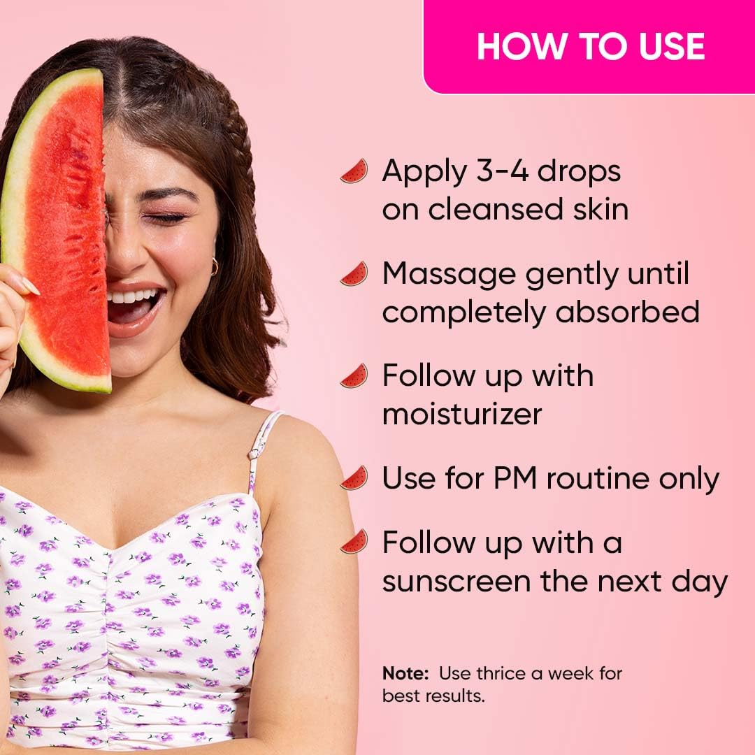 Dot & Key Watermelon 10% Glycolic Serum for Face Glowing, With KojicI | Targets Pigmentation & Dark Spots | Targets Dullness, Uneven Texture, Sebum & Excess Oil | Serum For Oily & Normal Skin | 30ml