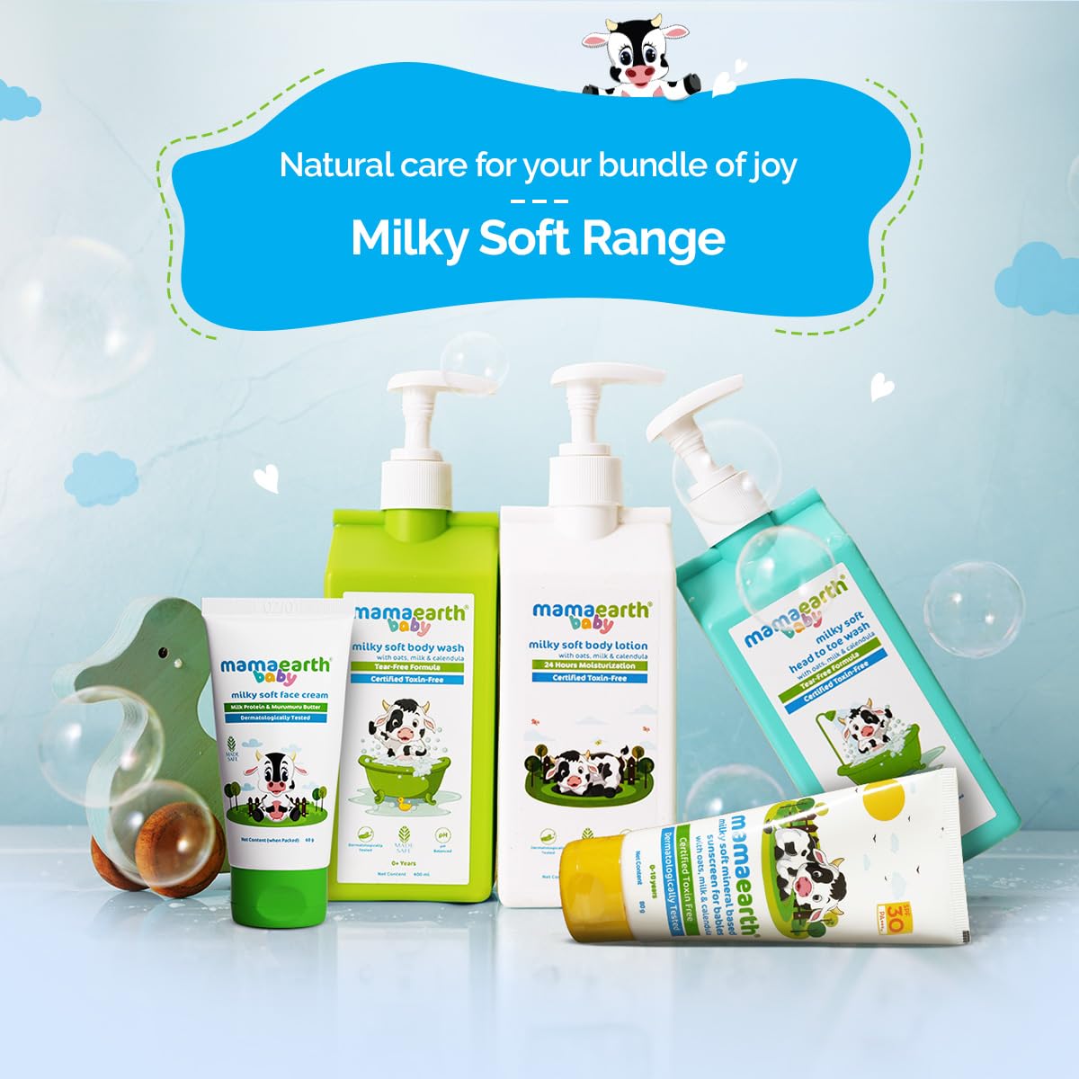 Mamaearth Milky Soft Natural Baby Face Cream for Babies, For All Skin Types 60 g