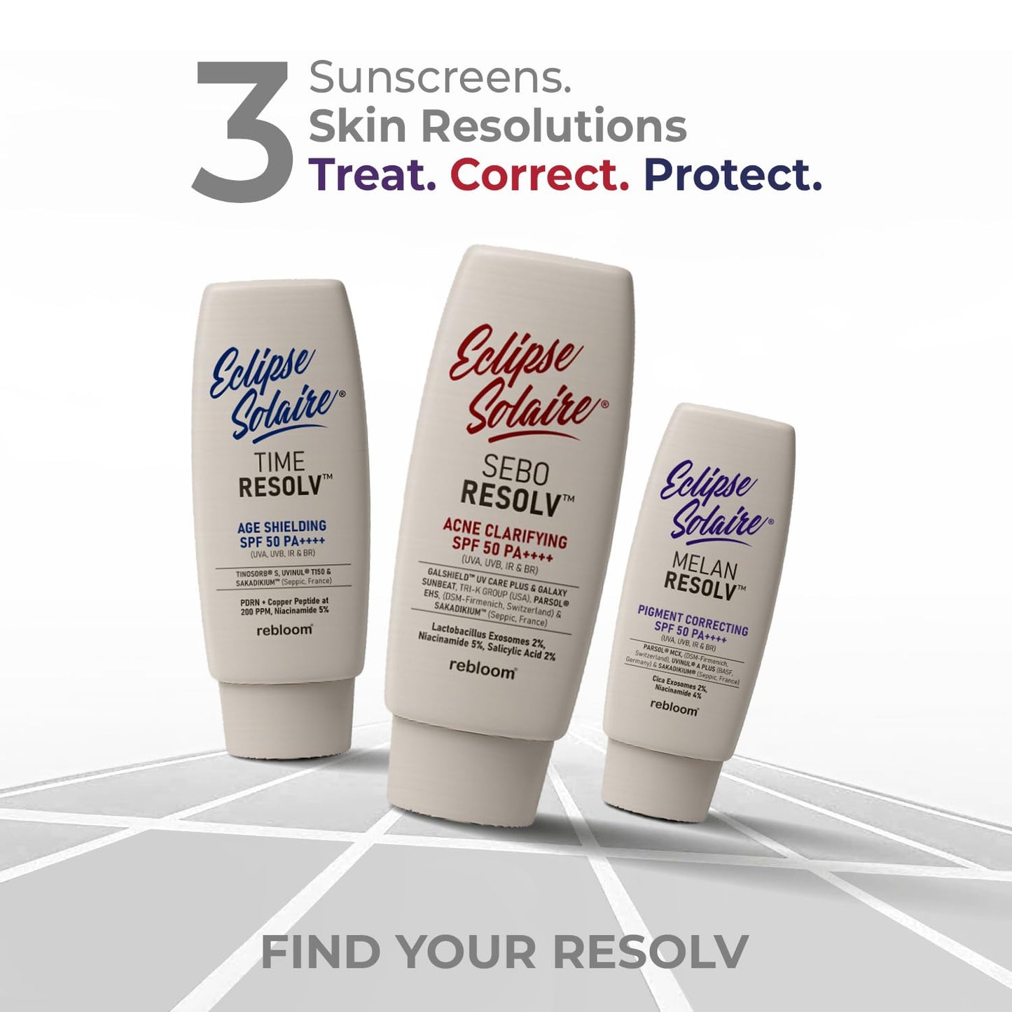 Eclipse Solaire TimeResolv Age Sheilding SPF 50 PA++++ (UVA, UVB, IR & BR) | No white cast | Non-greasy | All Skin Types 60ml