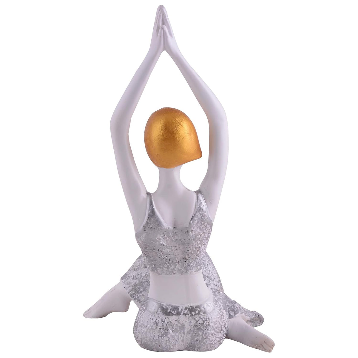 Resin Yoga Lady Home & Office Decor Fantasy Showpiece (Y600),Multicolor