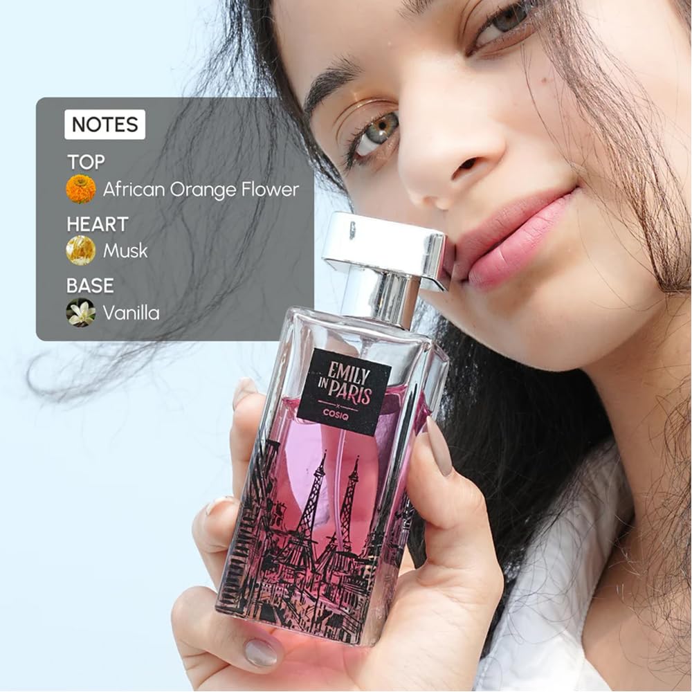 Cos-IQ Emily In Paris Enchante Eau de Parfum (EDP) Perfume | Long-Lasting Fragrance | Floral Woody Musk | for Women, 100ml