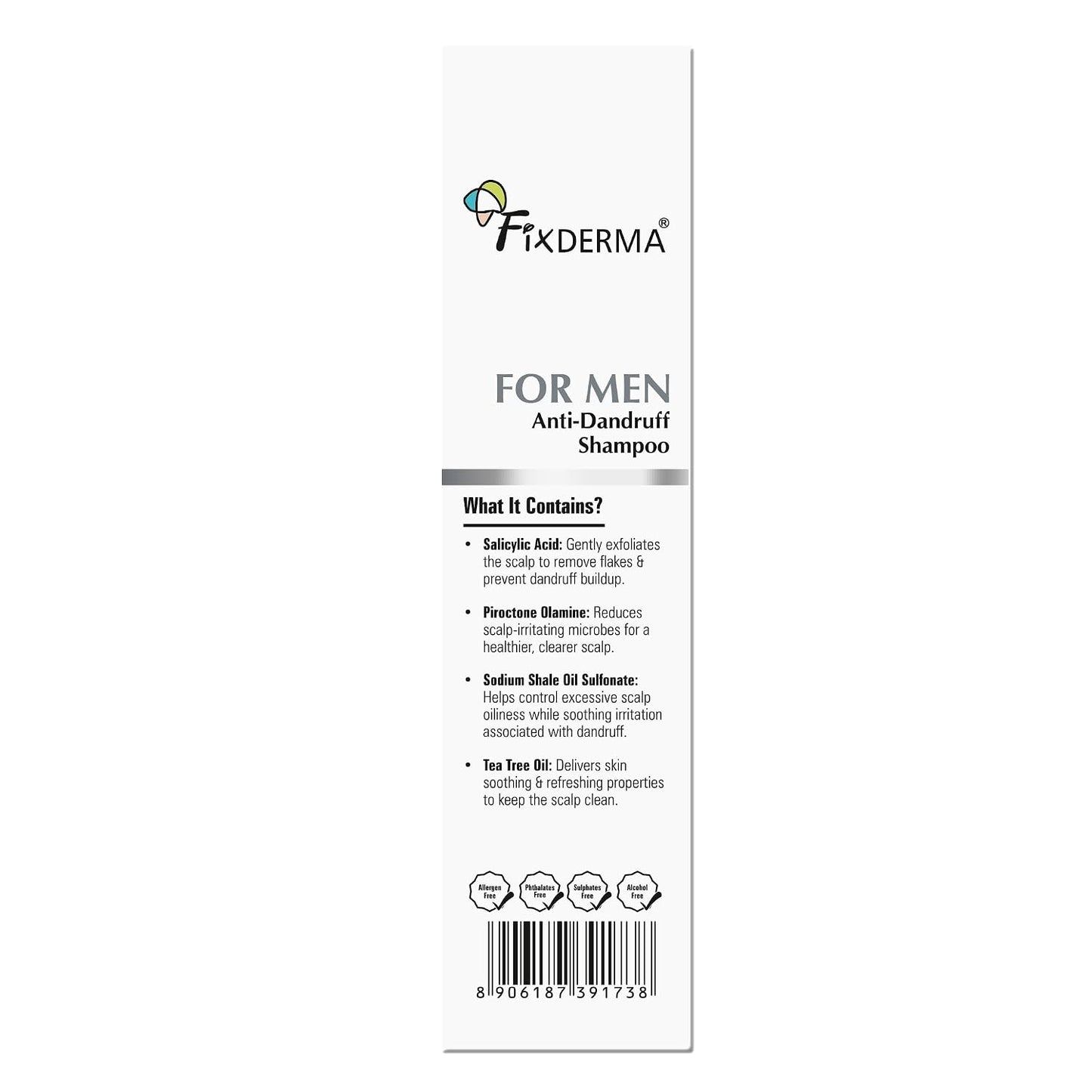Fixderma Anti Dandruff Shampoo with Salicylic Acid for Men | Itchy Scalp Shampoo- 100 ml
