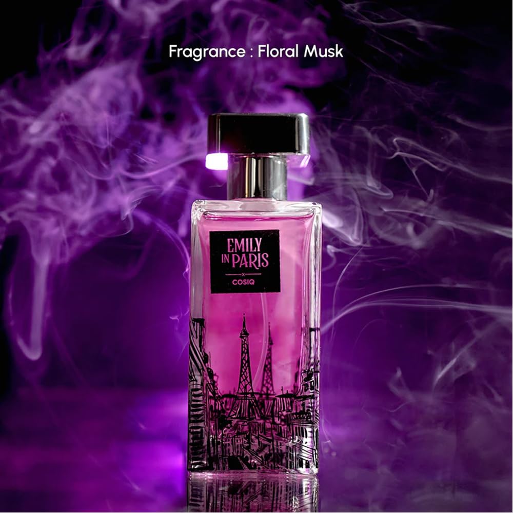 Cos-IQ Emily In Paris Enchante Eau de Parfum (EDP) Perfume | Long-Lasting Fragrance | Floral Woody Musk | for Women, 100ml