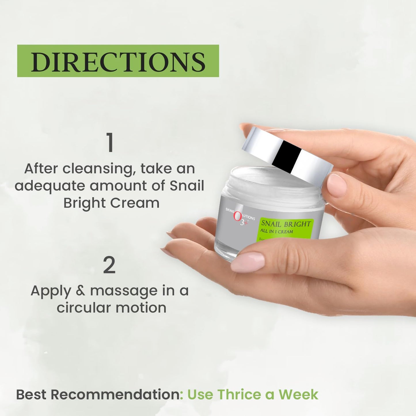 O3+ Snail Bright All in 1 Cream, 50g