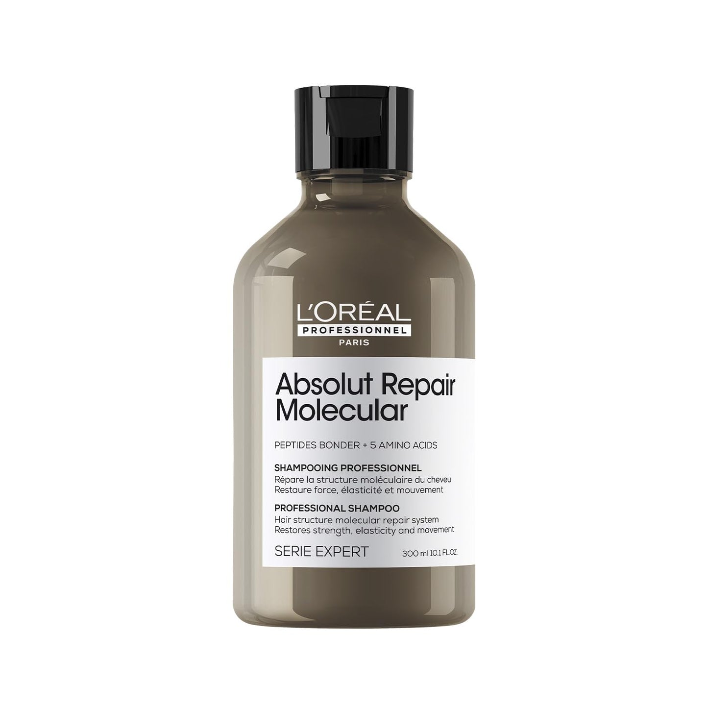 L'Oreal Professional Absolut Repair Molecular shampoo bottle on a white background