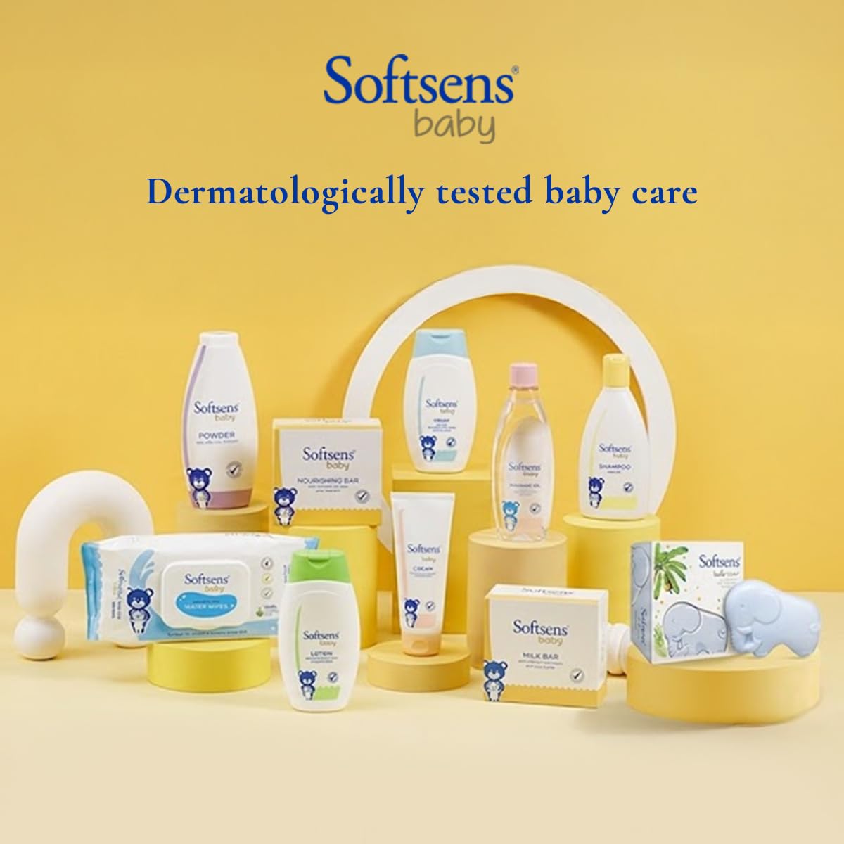 Softsens Baby Nourishing Lotion with Milk Cream & Shea Butter For Face & Body, Moisturizer for Kids 200ML (Pack of 1)