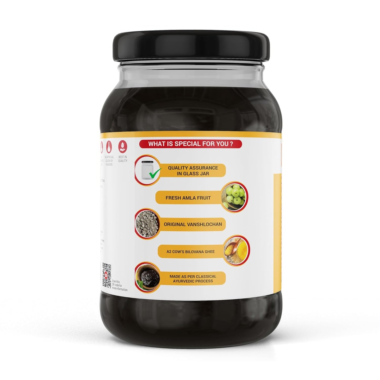KRISHNA'S HERBAL & AYURVEDA Chyawanprash – Preservative-Free, Boosts Stamina, Immunity and Strength for Kids & Adults, Made with Traditional Ayurvedic Process, 500g (Pack of 1)