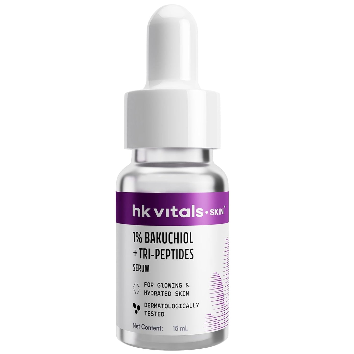 hk vitals 1% Bakuchiol Serum, 15ml | Retinol Alternative | For Glowing & Hydrated Skin, Boosts Collagen Production | All Skin Types
