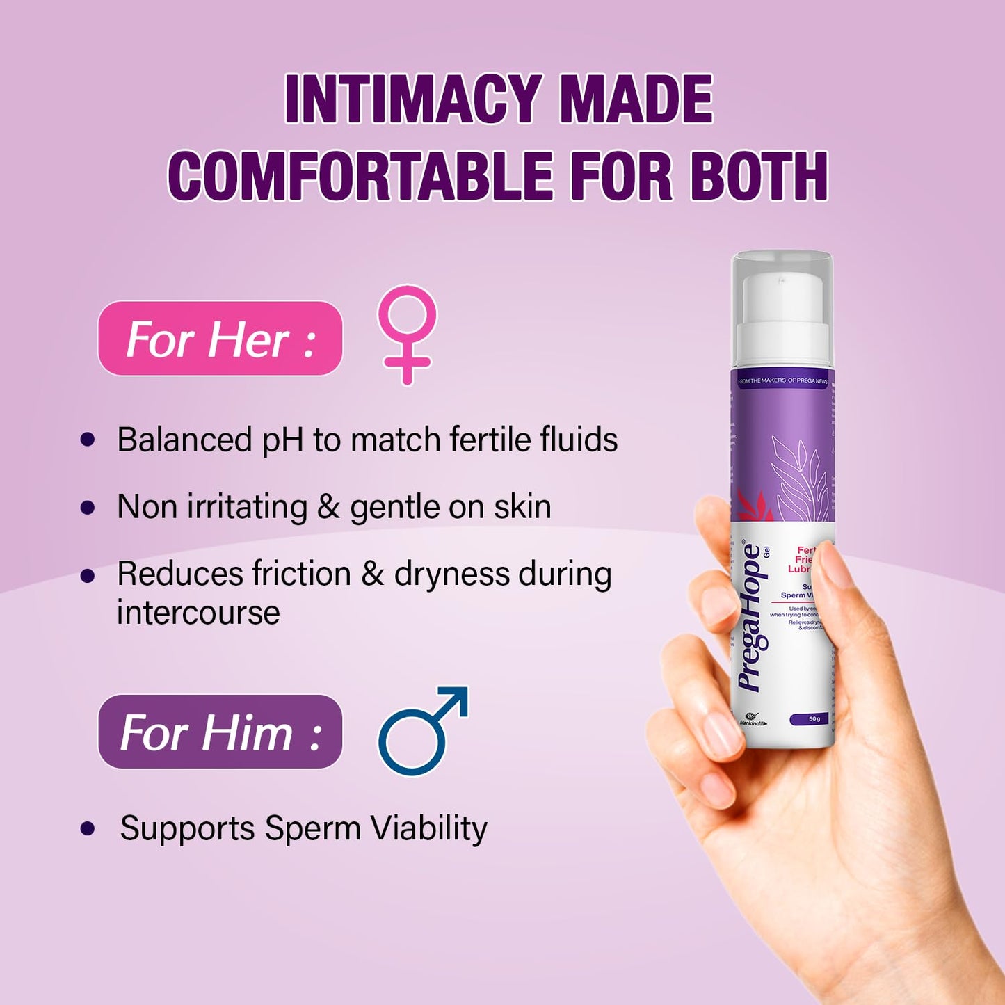 Prega Hope | Fertility Friendly Lubricant | For Couples Trying To Conceive