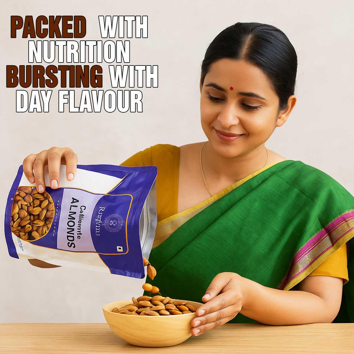 Raghbat California Almonds (500g) – Whole Raw Badam Giri | High Protein & Fibre | Gluten-Free & Non-GMO Dry Fruits