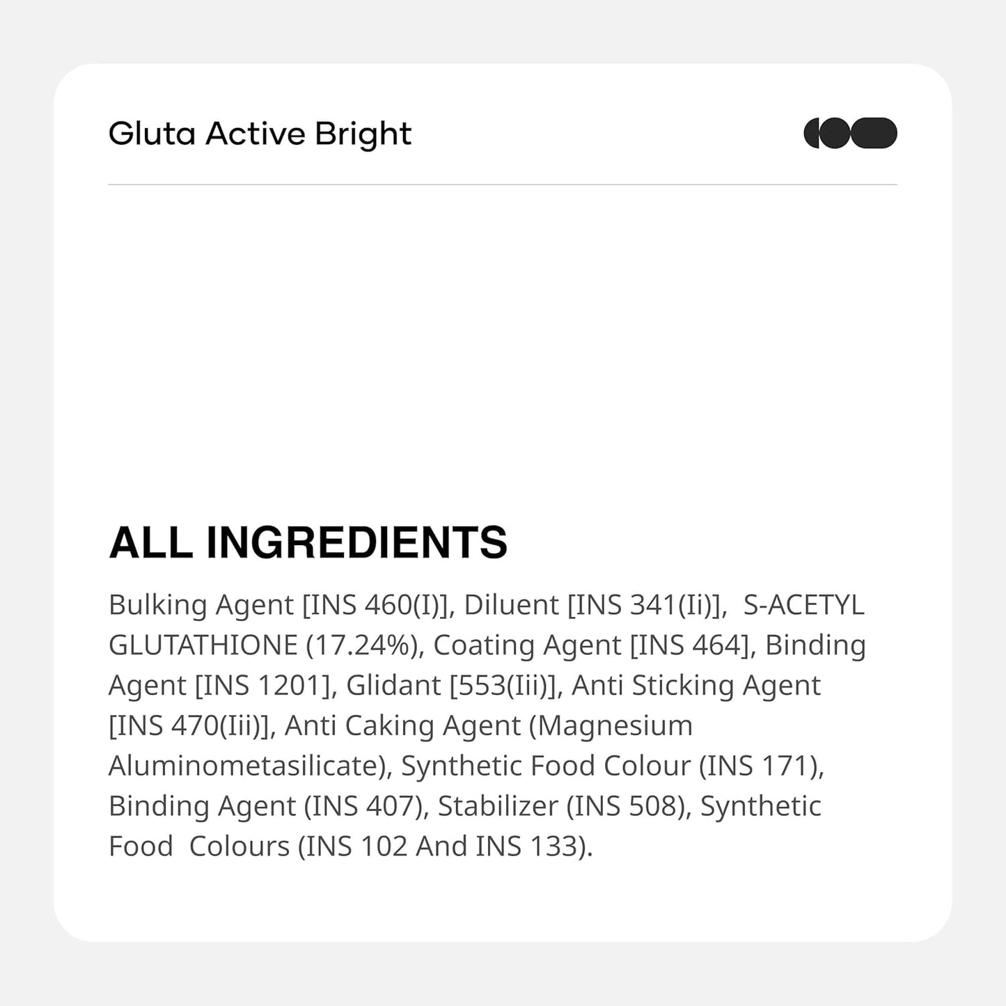 Cureskin Gluta Active Bright Glutathione Capsules | Glutathione Tablets for Skin Whitening | Glutathione Supplements