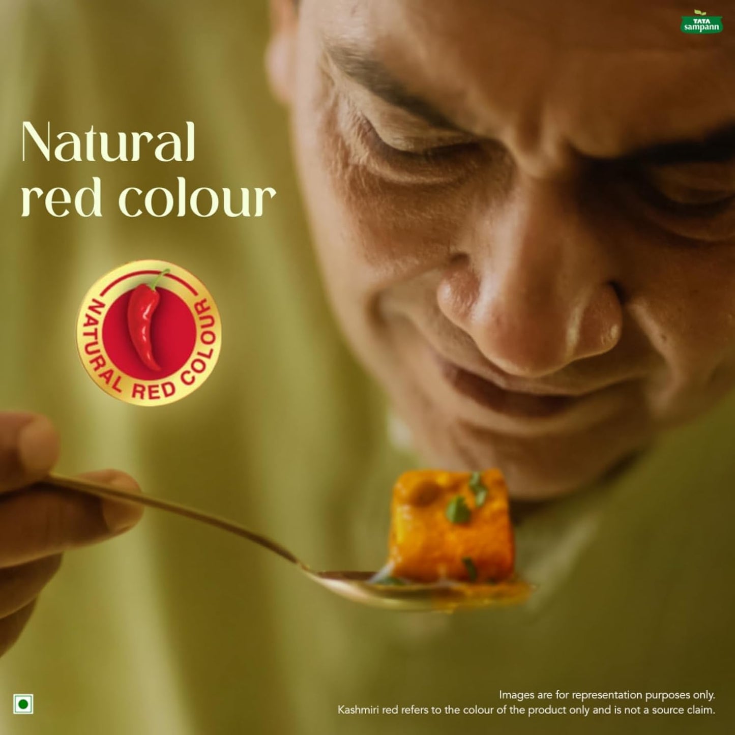 Tata Sampann Kashmiri Red Chilli Powder with Natural Oils, 100g, Kashmiri Lal Mirch Powder, With Exclusive Recipe