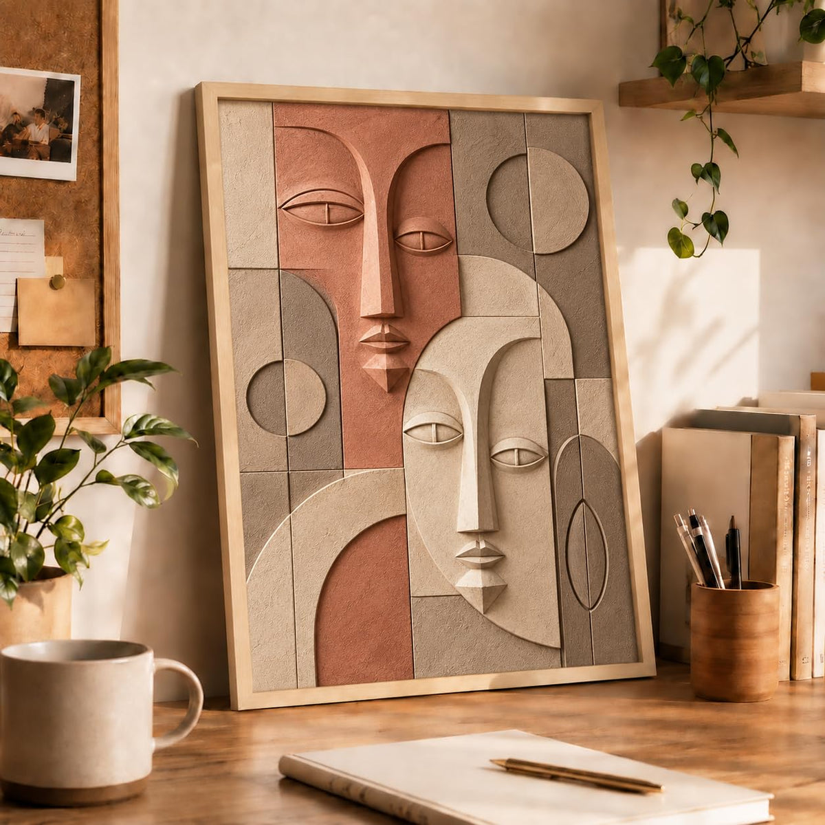 Botanical Woman Face Art -6 | 16x24