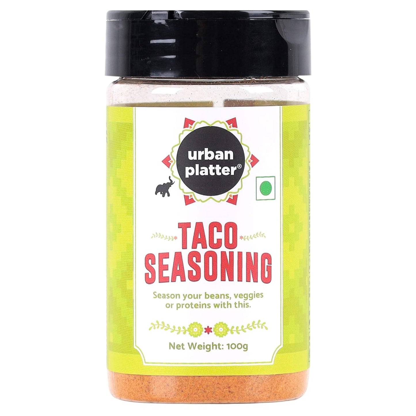 Urban Platter Mexican Taco Seasoning, 100g (Authentic Mexican Style Taco Spice Blend | Ideal for Veggies, Beans and Protein Mix)