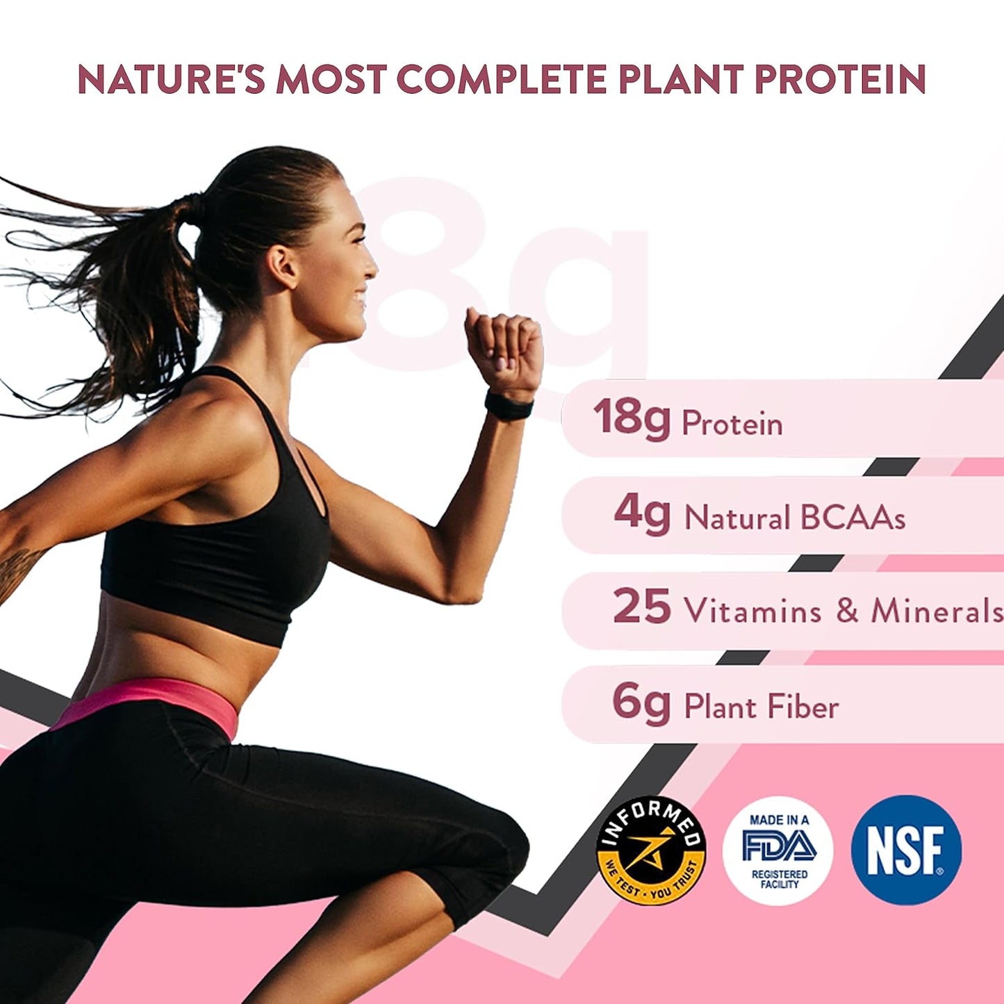 Wellbeing Nutrition Organic Vegan Plant Protein Powder for Women | 4g BCAA & 18g Pea Protein & Brown Rice Protein Isolate for Energy, Growth & Hormonal Balance | Chocolate Peanut Butter - 500gms