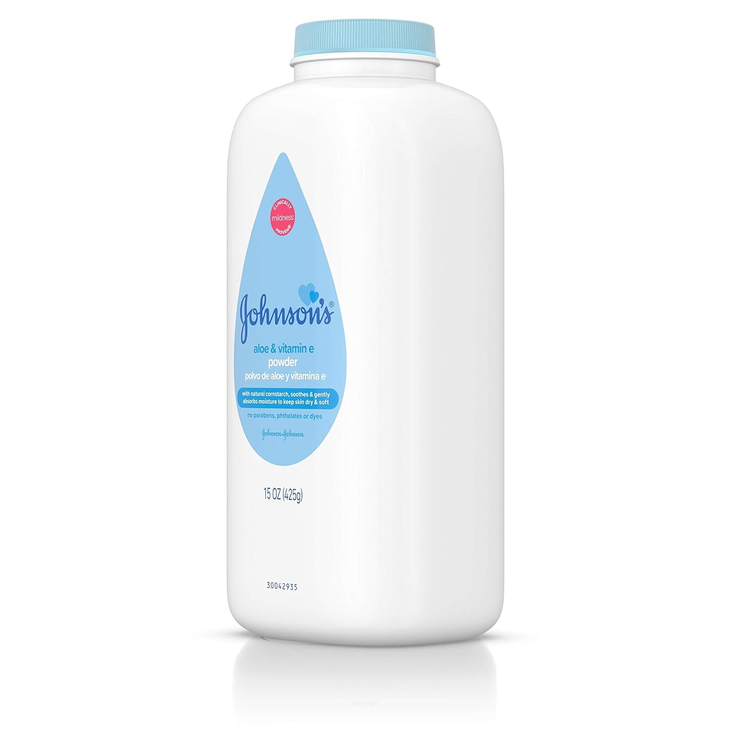 Johnson's Baby Powder Pure Cornstarch with Aloe & Vitamin E 15 Ounce (425 g)
