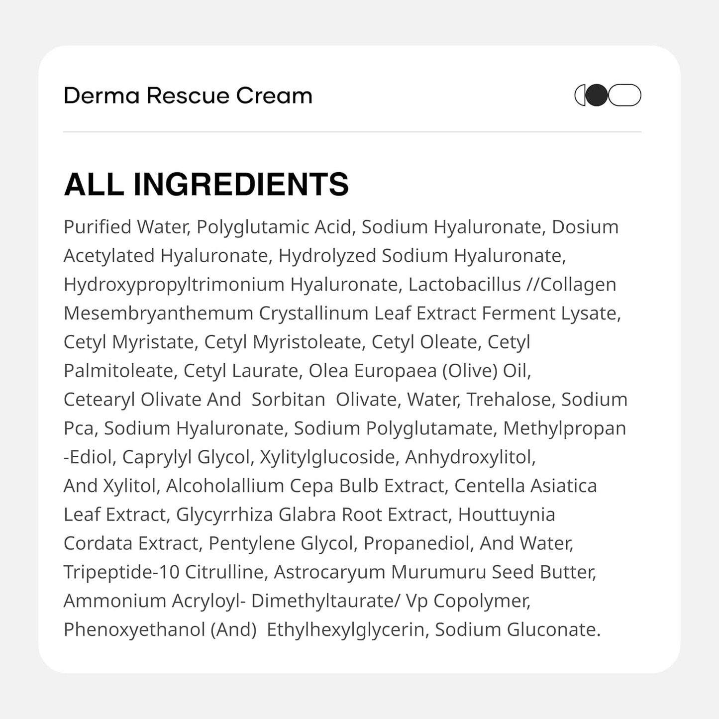 Cureskin Derma Rescue Cream Hydrating Face Moisturiser for Dry, Dehydrated & Sensitive Skin | 3D Hyaluronic Acid Matrix + Collagen Peptide + Postbiotics | Barrier Repair, Long-Lasting Hydration | 17g