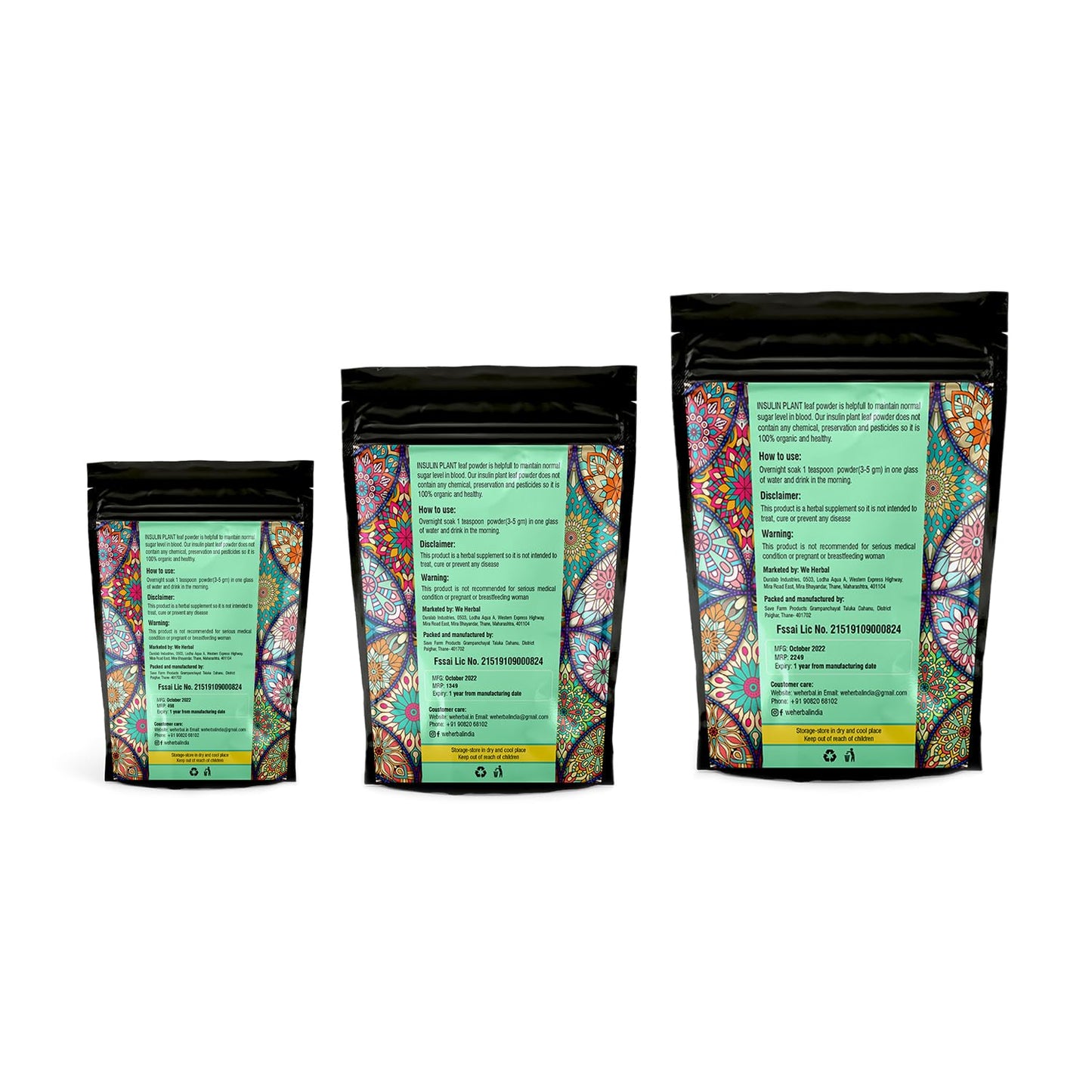 Insulin Plant Leaf Powder Pure insulin plant powder for control Improves Insulin Production (250 gms)