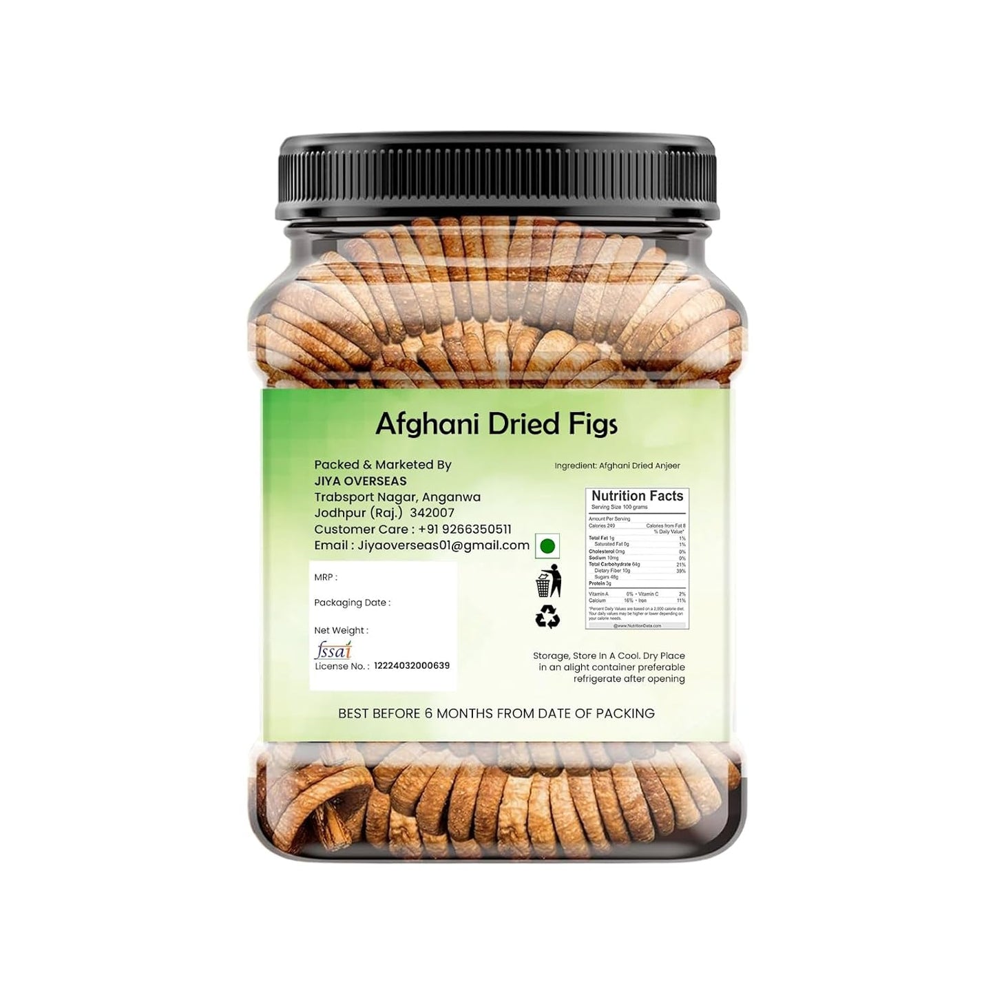 MarwarBites Dried Afghani Anjeer 250gm | Dry Figs for Weight Management, Digestion, Good Health & Rich in Dietary Fiber