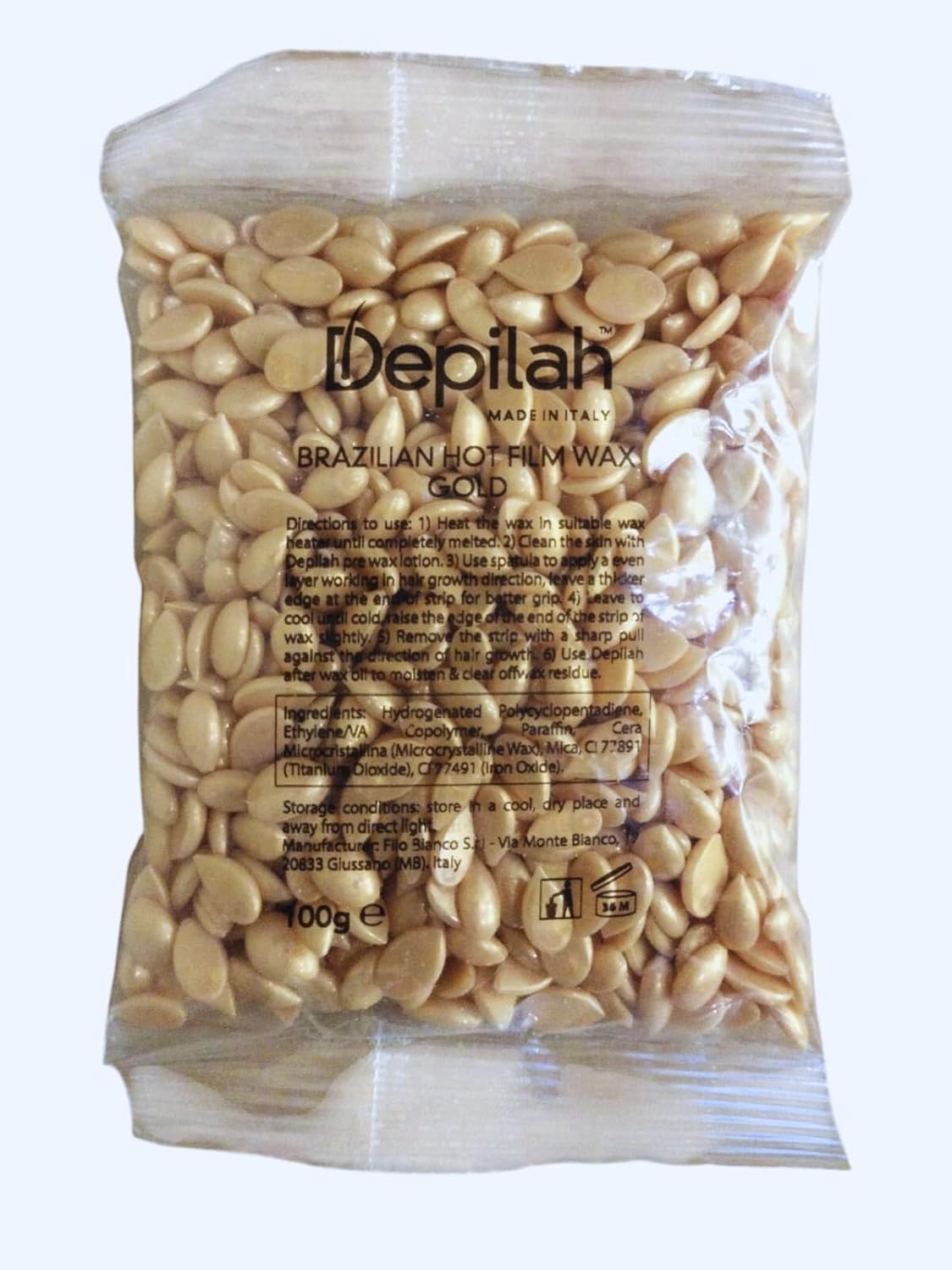 Brazilian Wax - 100gm Golden Stripless Wax Beans - Hair Removal Wax for Face & Body - Brazilian Face Wax for Women