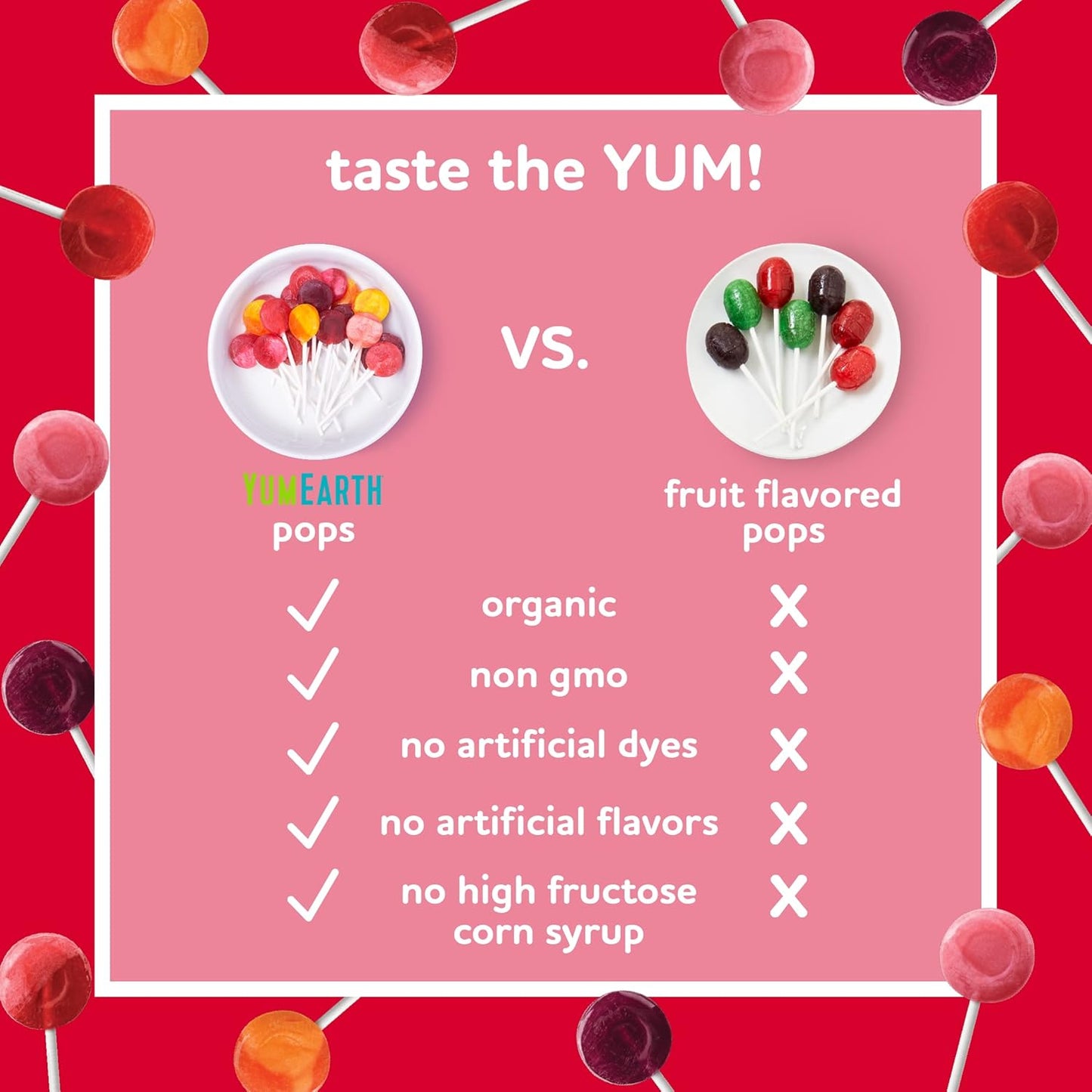 YumEarth Organic Lollipops, Assorted Flavors, 4.3 Ounce, 20 Lollipops - Allergy Friendly, Non GMO, Gluten Free, Vegan