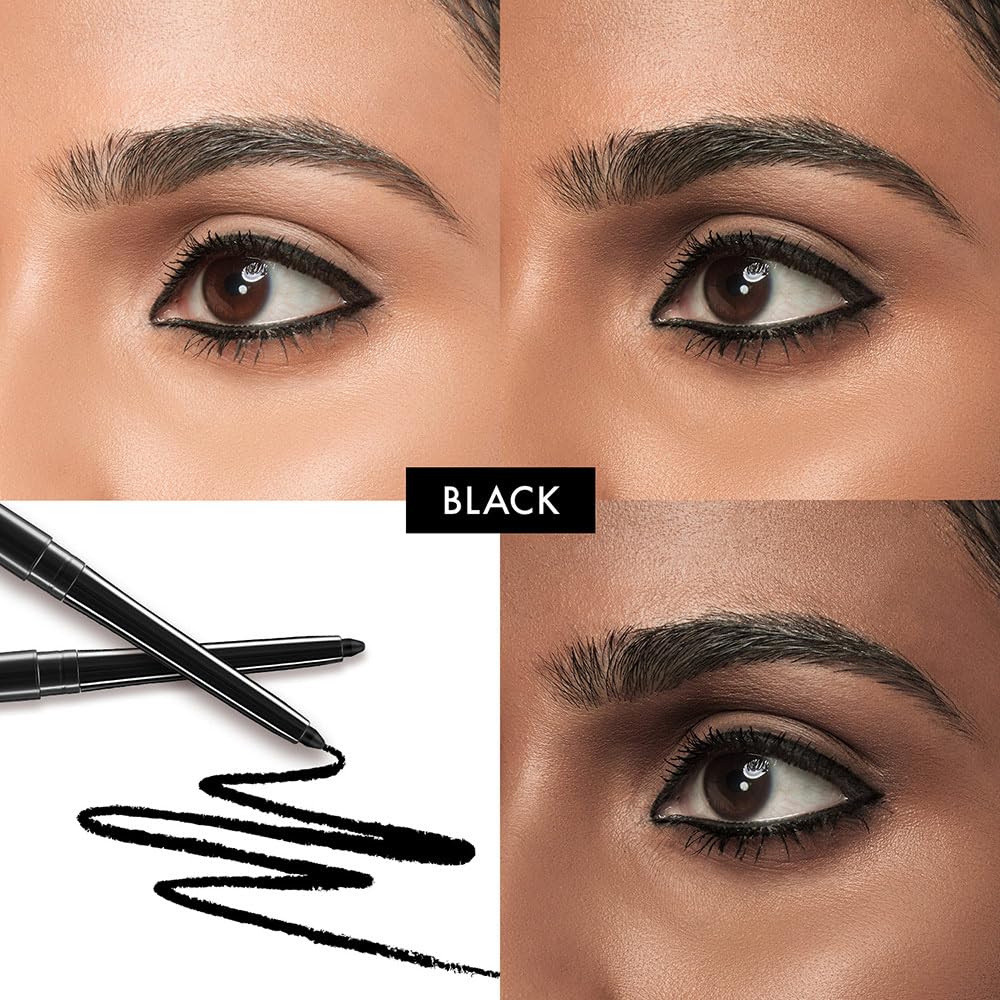 Lakme 9 to 5 Eyeconic Kajal Twin Pack, Matte Waterproof Kohl, Smudge Proof Kajal Pencils that lasts hours, Pack of 2- Deep Black, 0.35g
