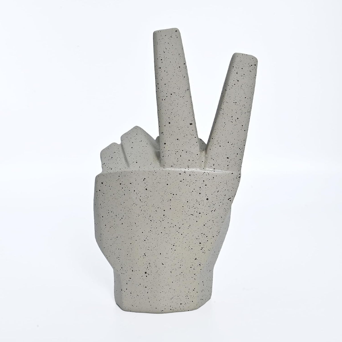 Resin Hand Sign Sculpture Statue Aesthetic Home Decor Items | Showpiece Decorative Sculpture for Office | 22X8 CM
