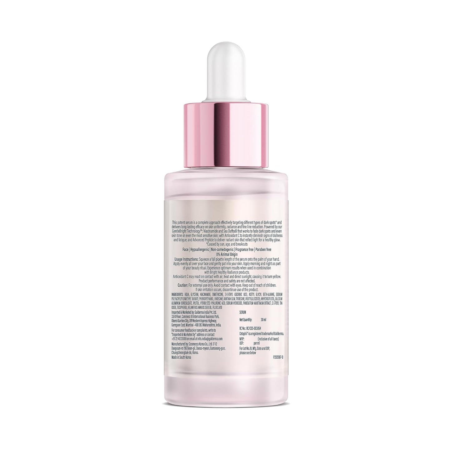 CETAPHIL Bright Healthy Radiance Brightening |Glow Serum | 30ml | GentleBright Technology™ with Antioxidant C and Advanced Peptide | Removes Dark Spots & Dullness