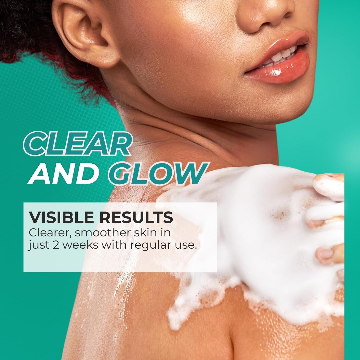 THE LOVE CO 1% Salicylic Acid Body Wash 236ml | Body & Back Acne | Paraben & SLS Free | Prevents Dry, Rough, Bumpy, and Strawberry Skin | Deep Cleanses Skin | For Men & Women | Body Shower Gel