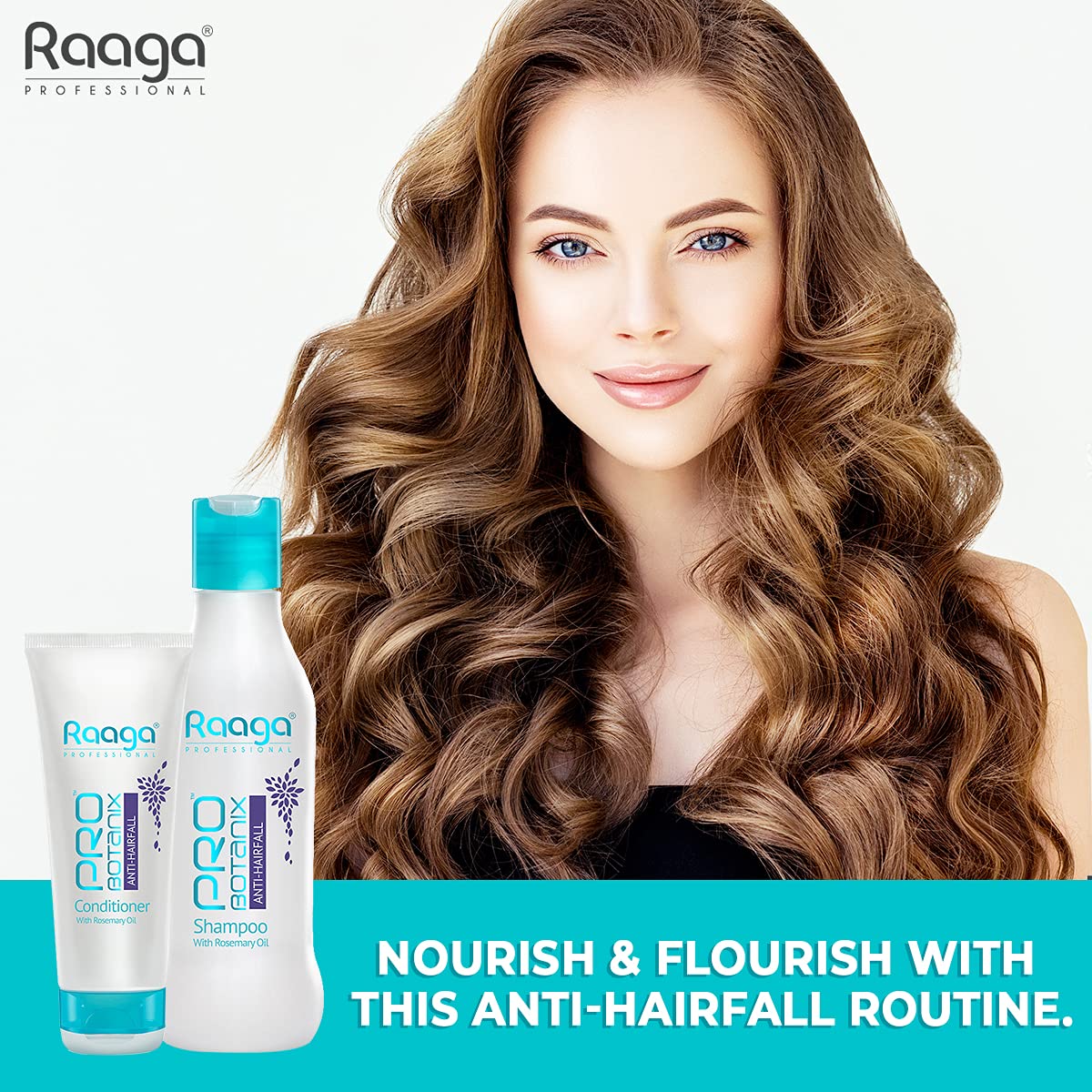 Raaga Professional Pro Botanix Anti-Hair Fall Conditioner, With Rosemary Oil, Prevents Hair Breakage, Imparts Hair Growth, For Men and Women, 100 ml