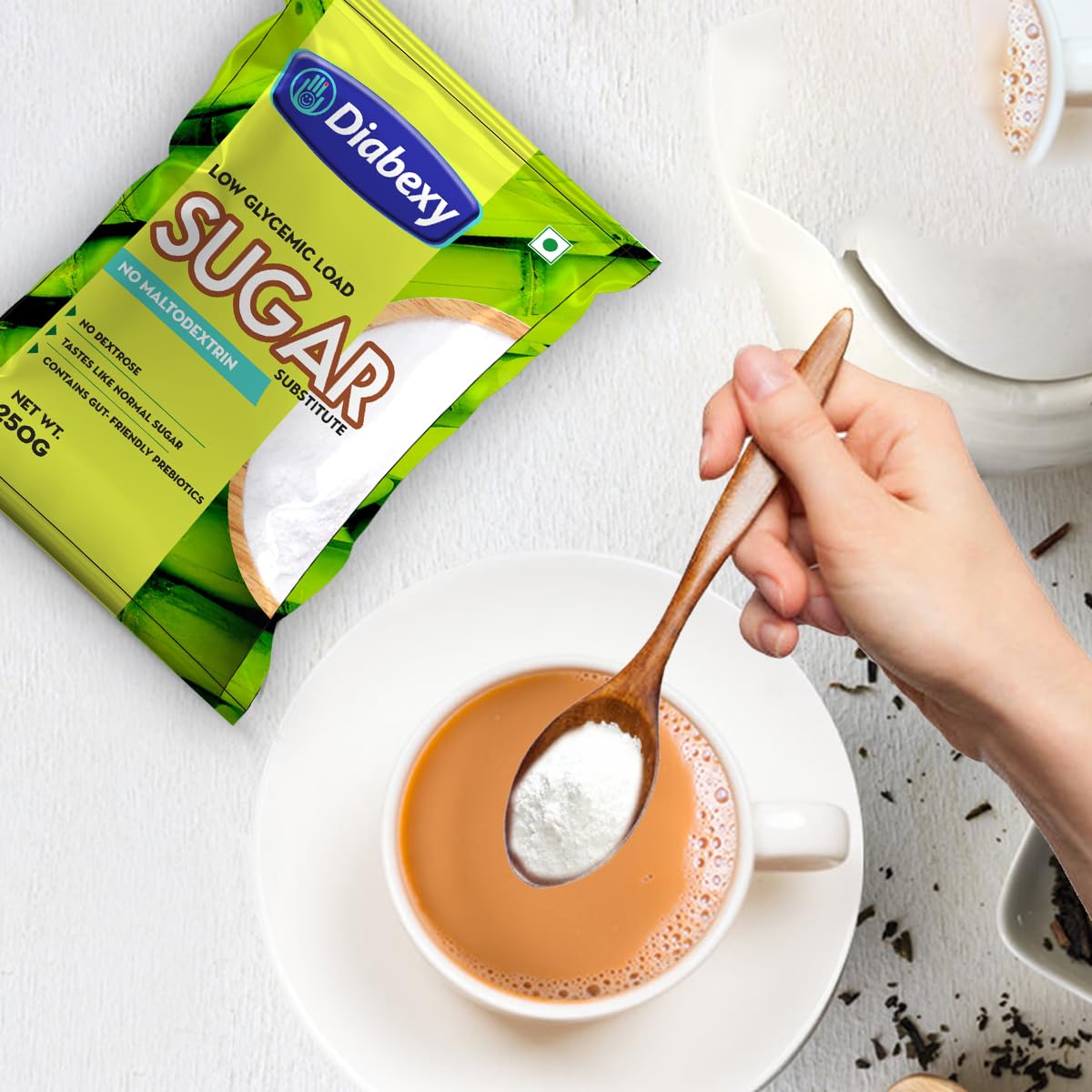 Diabexy Sugar Free Sweetener/Sugar | Sugarfree Powder | No Maltodextrin | No Dextrose- 250g