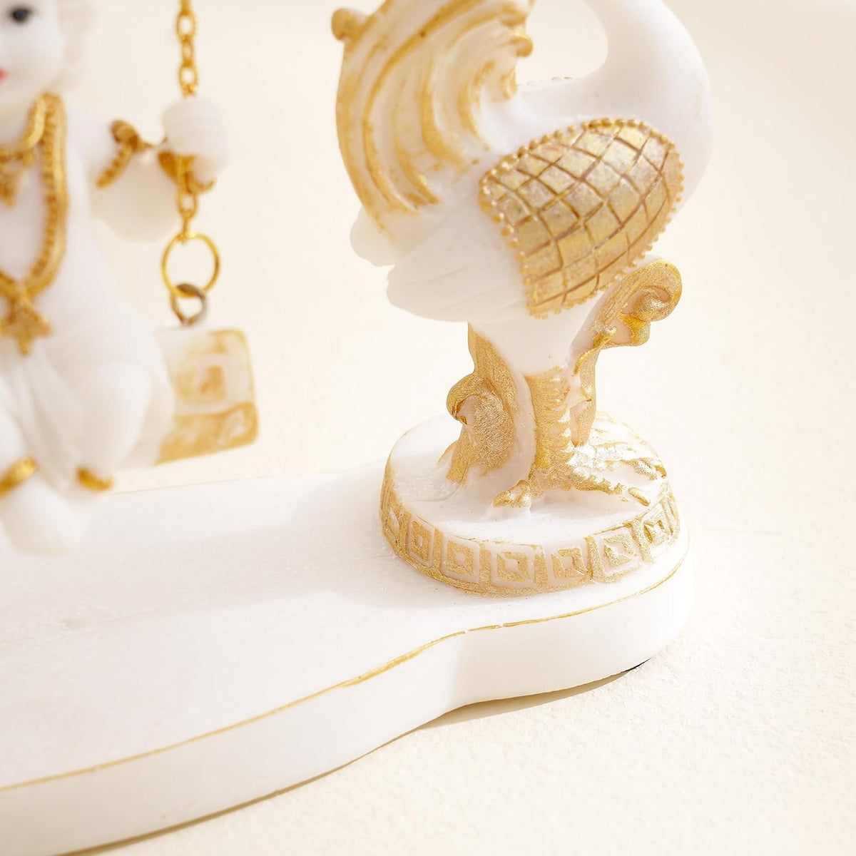 Home Centre Dhayana Polyresin Krishna on Swing Figurine