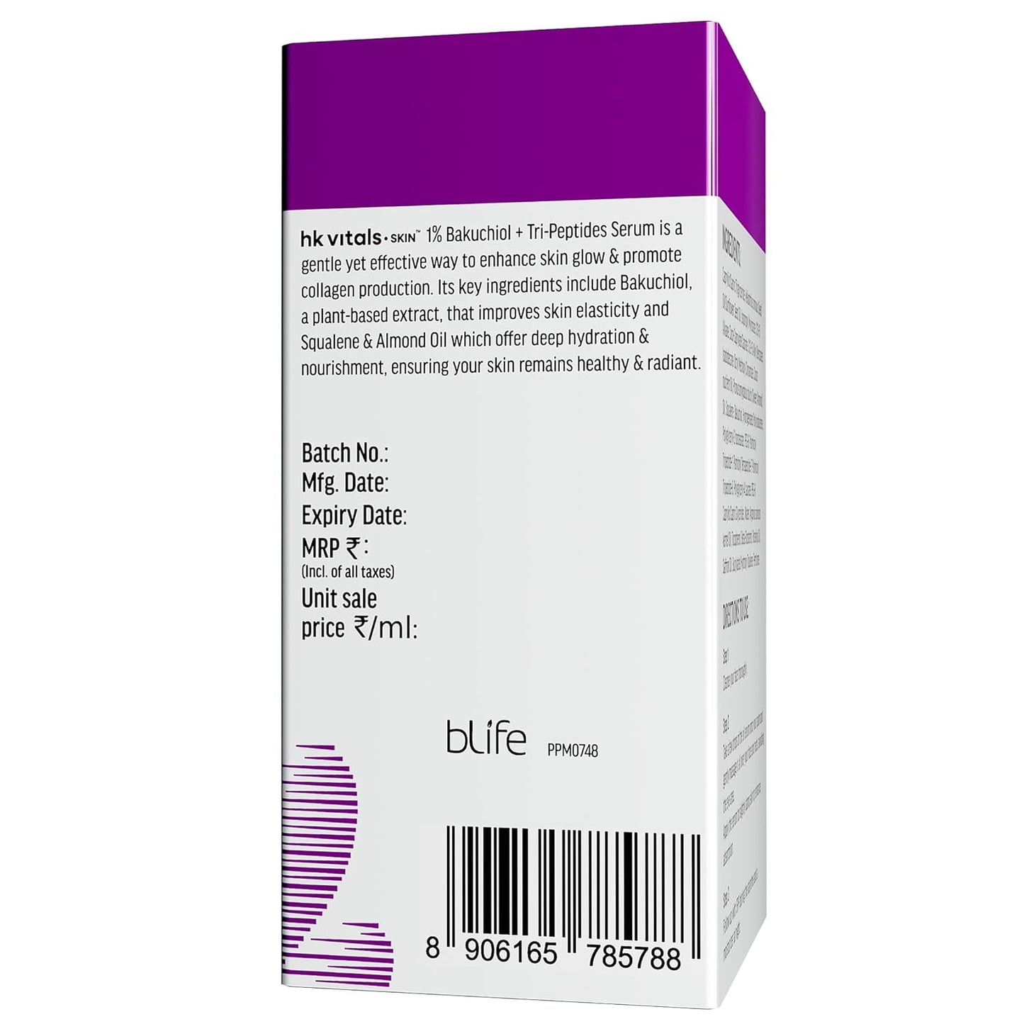 hk vitals 1% Bakuchiol Serum, 15ml | Retinol Alternative | For Glowing & Hydrated Skin, Boosts Collagen Production | All Skin Types