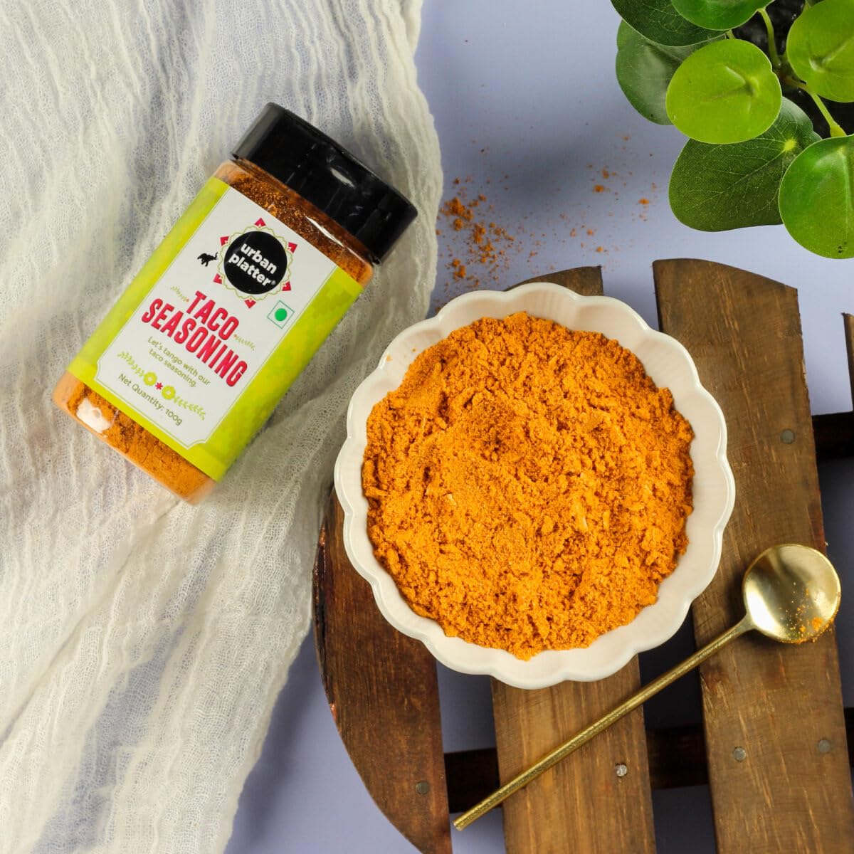 Urban Platter Mexican Taco Seasoning, 100g (Authentic Mexican Style Taco Spice Blend | Ideal for Veggies, Beans and Protein Mix)