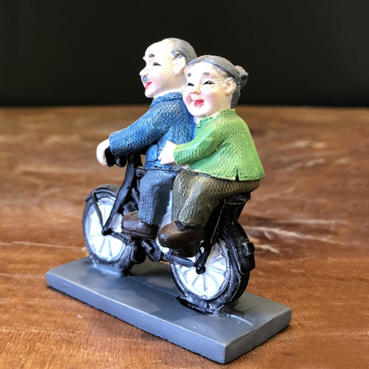 ascension Romantic Lovely Couple Sitting On Cycle Gift for Girlfriend Boyfriend Husband Wife Miniature Statue Figurine for Valentines Day Gift Gift for Your Love Valentines Gifts