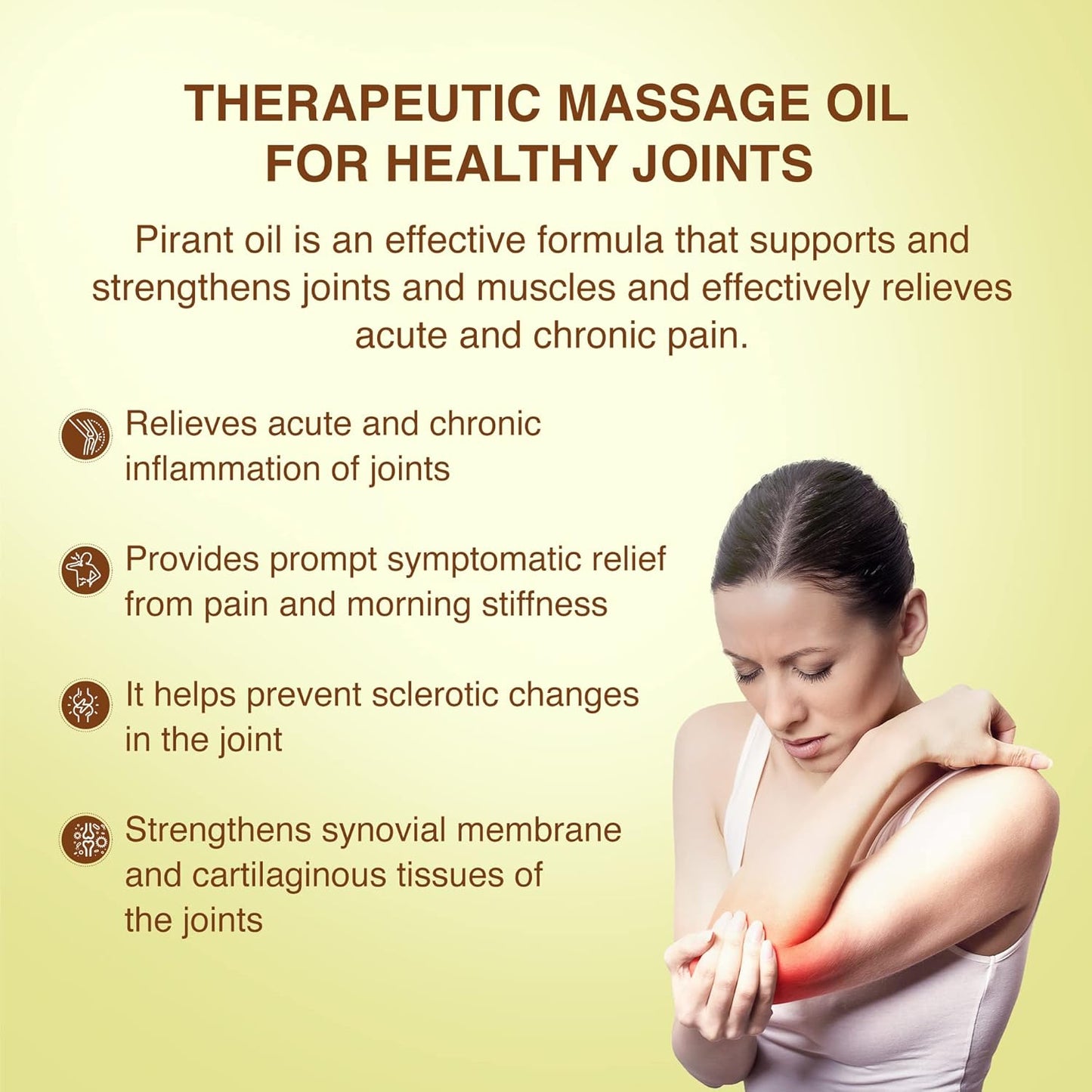 Zephivo Maharishi Ayurveda Pirant Oil - Ayurvedic Massage Oil for Joint and Muscle Pain Relief -50ml