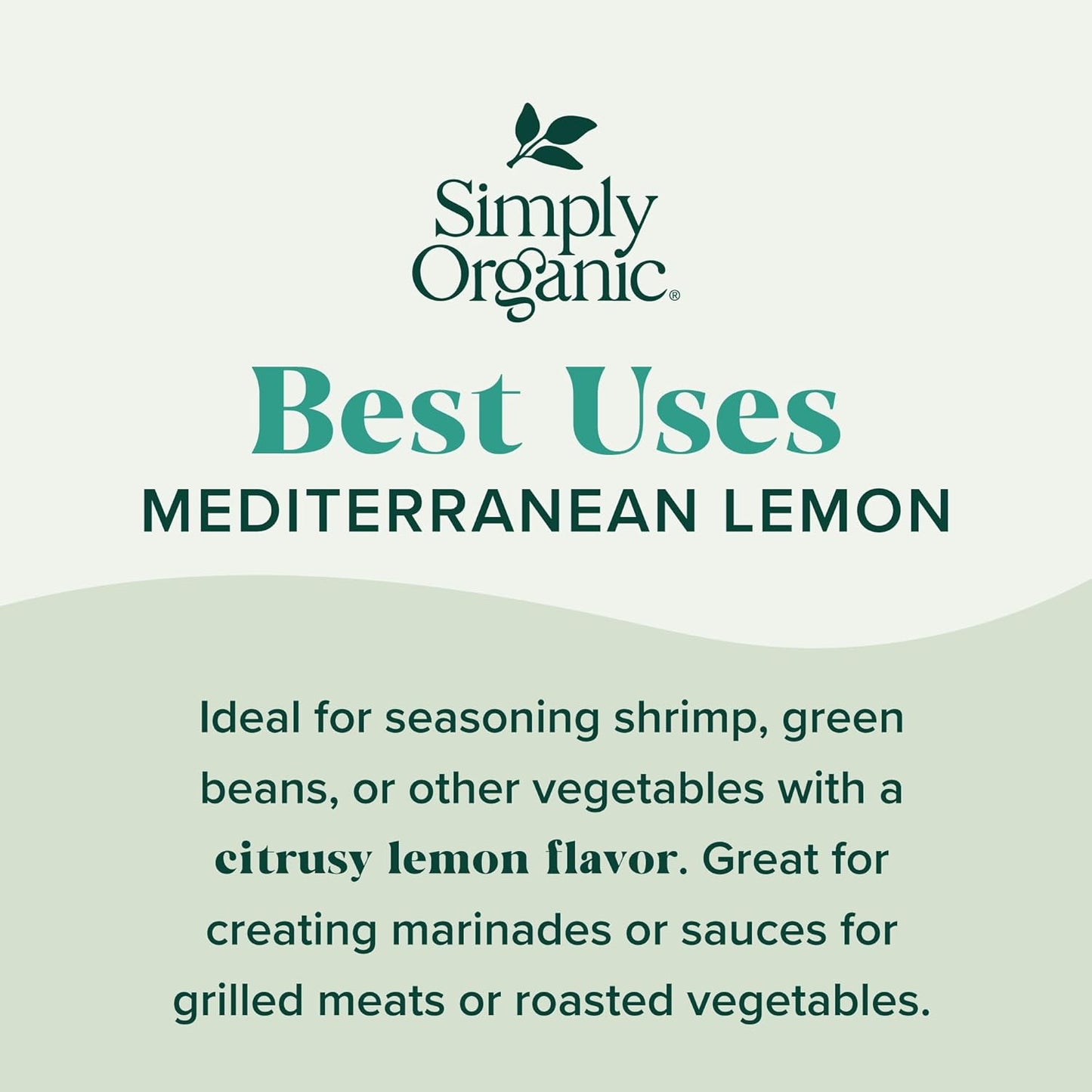 Simply Organic Sheet Pan Seasoning, Mediterranean Lemon, 0.85 Ounce