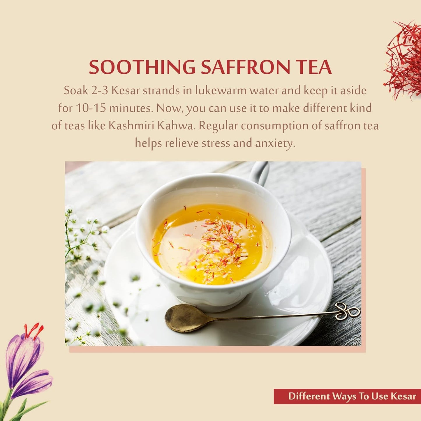 UPAKARMA Afghani Kesar Saffron Original 1gram - Premium A+++ Grade in Gift Box, 100% Pure, Handpicked for Flavor & Aroma, Ideal for Cooking & Sweets - Pack of 1