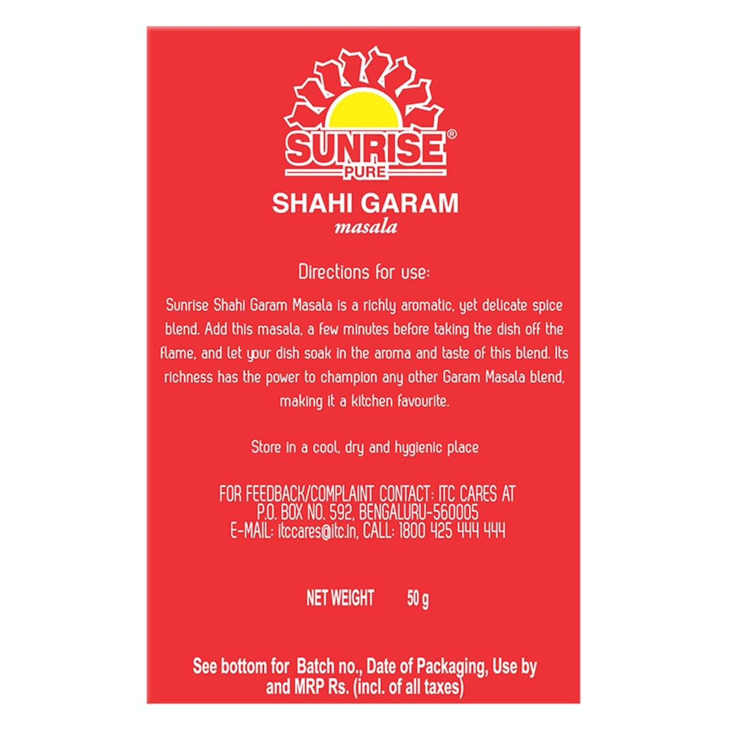 Sunrise Pure, Shahi Garam Masala Powder - 50 grams (Pouch)