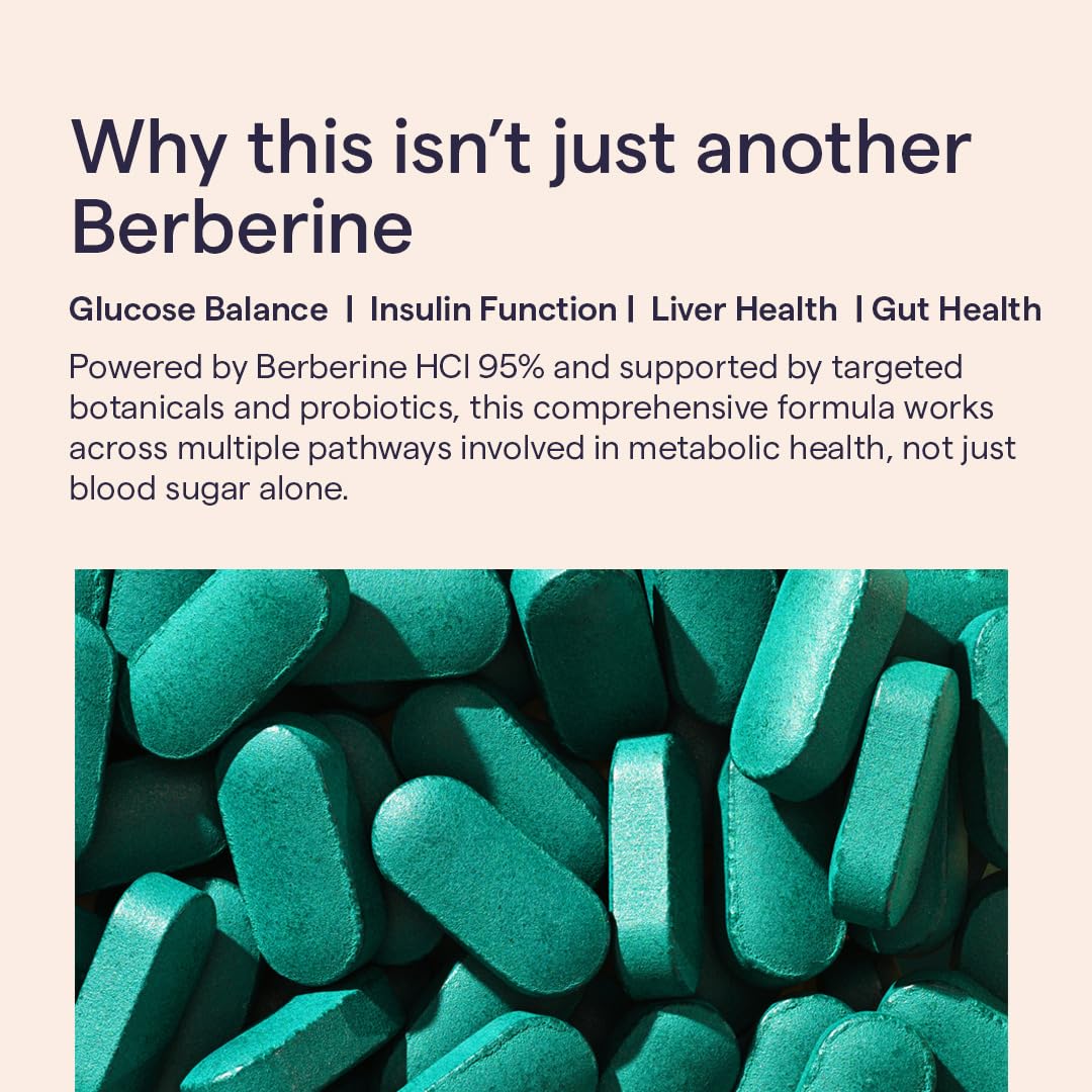 The Good Bug Berberine 95% with Probiotics | 1000 Mg | Advanced Metabolic Support with Bitter Melon & Milk Thistle | Supports Healthy Blood Sugar, Liver Function & Gut Health | 60 Tablets