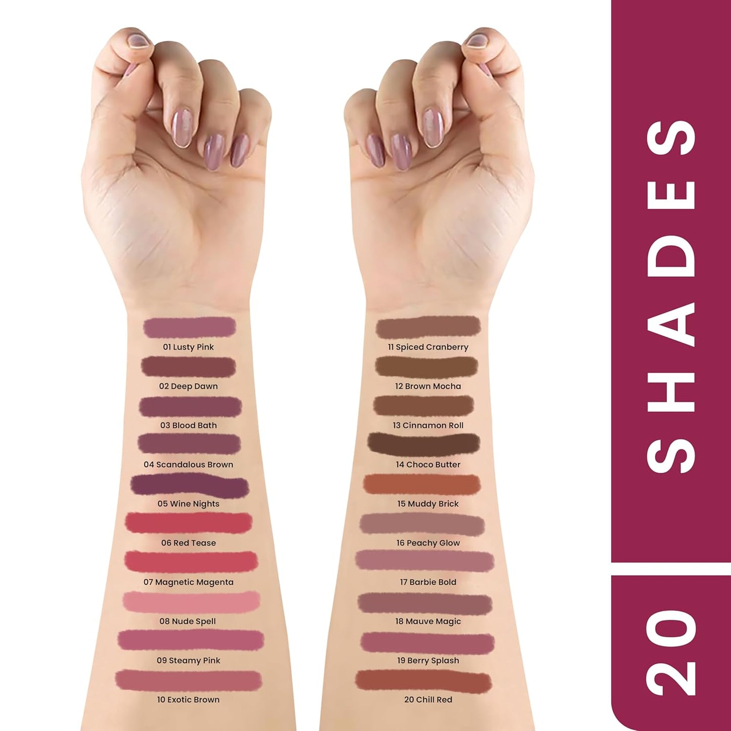 MARS Edge of Desire Lip Liner | One Swipe Smooth Application | Long Lasting Lip Pencil (1.4gm) (14-CHOCO BUTTER)