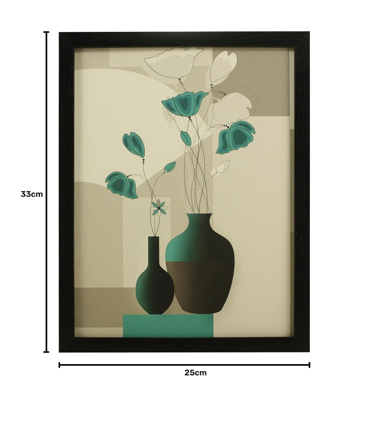 3 Pc Set Of Floral Paintings Without Glass 5.2 X 12.5, 9.5 X 12.5, 5.2 X 12.5 Inch