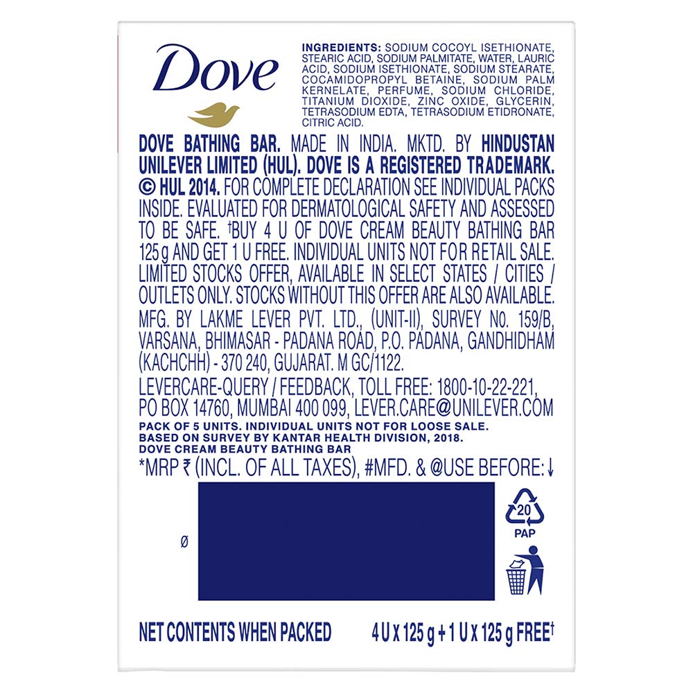 Dove Serum Bar | with Nutrient Serum | Deep Nourish | 625g (125g x 5)
